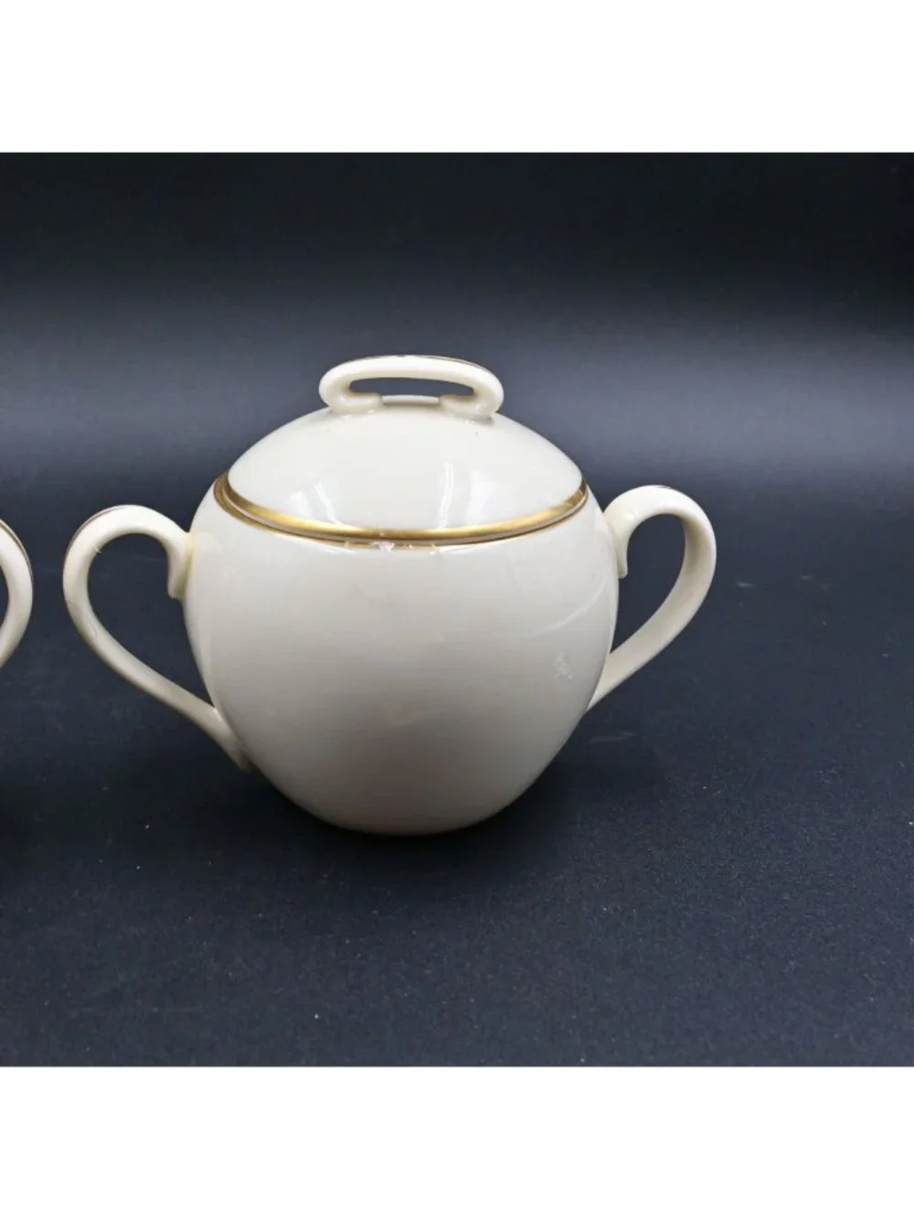 Lenox Olympia Cream and Sugar Gold Trim Vintage Set Of 2 - Picture 6 of 8